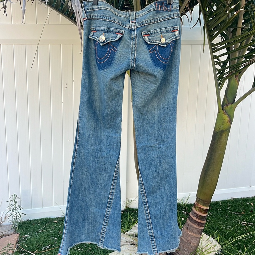 Vintage Y2K True Religion Bell Bottom/Low rise Jeans - Picture 3 of 17